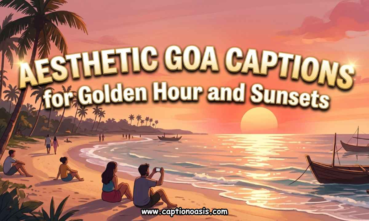 Aesthetic Goa Captions for Golden Hour and Sunsets