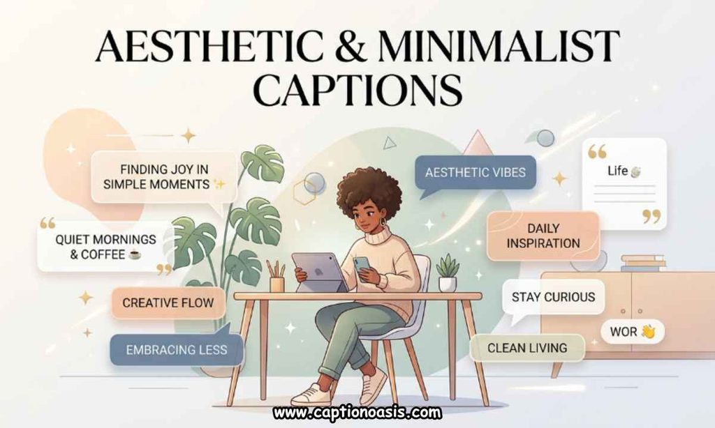 Aesthetic & Minimalist Captions
