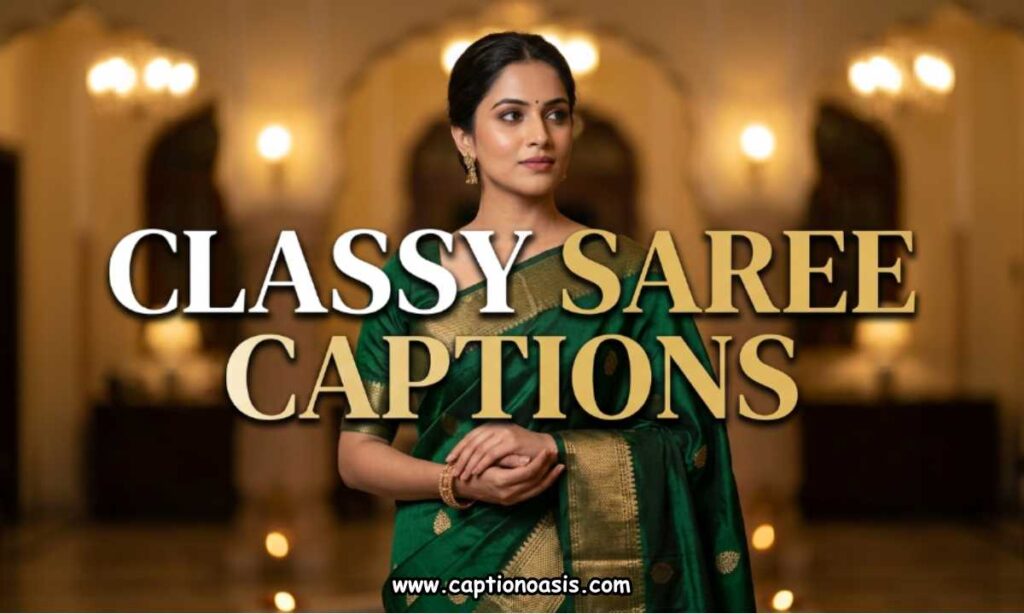 Classy Saree Captions