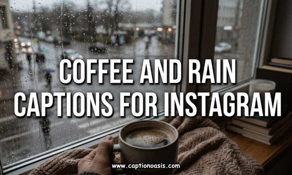 Coffee and Rain Captions for Instagram