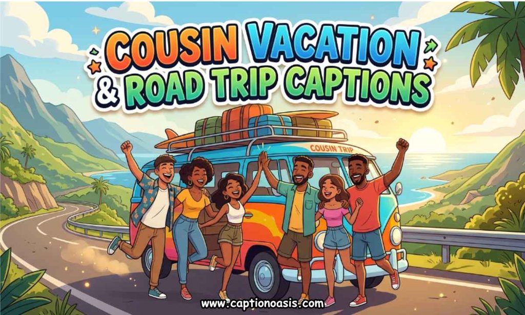 Cousin Vacation & Road Trip Captions