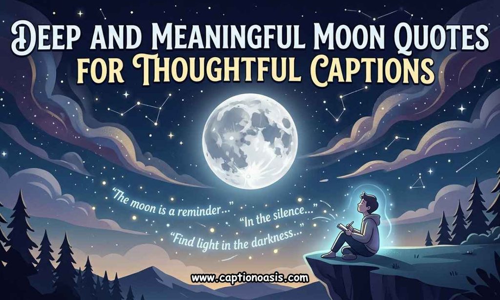 Deep and Meaningful Moon Quotes for Thoughtful Captions
