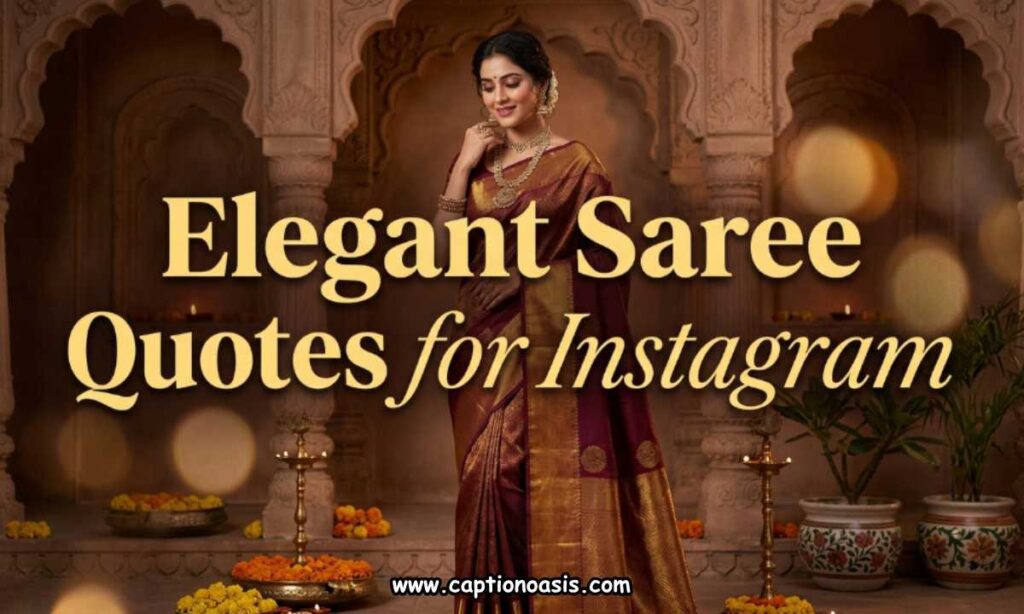Elegant Saree Quotes for Instagram