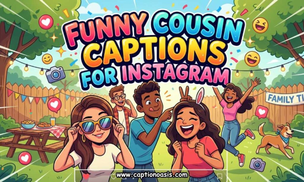 Funny Cousin Captions for Instagram