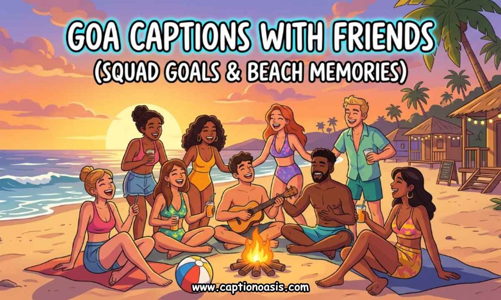 Goa Captions with Friends (Squad Goals & Beach Memories)