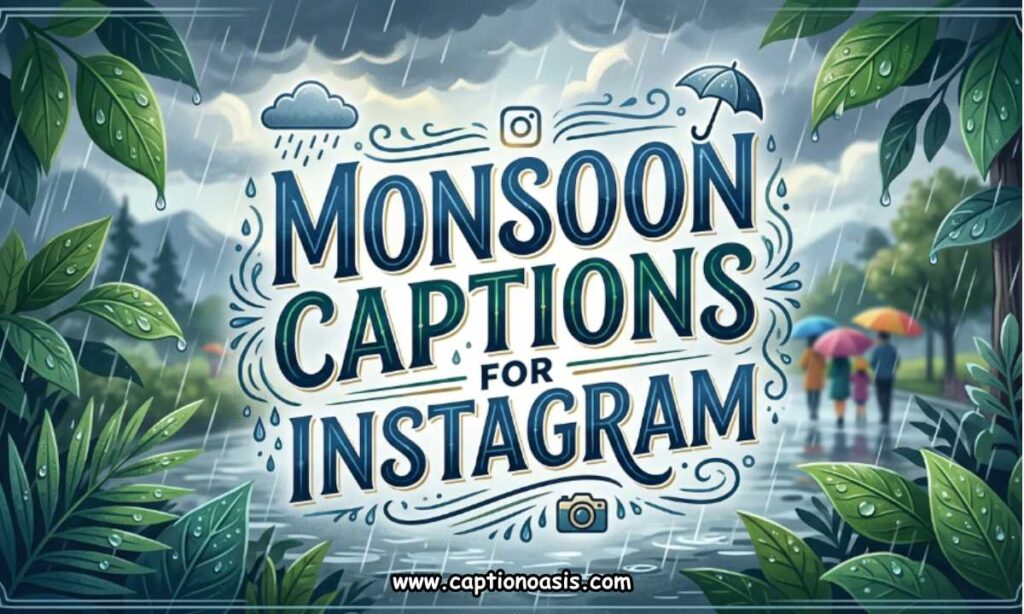Monsoon Captions for Instagram
