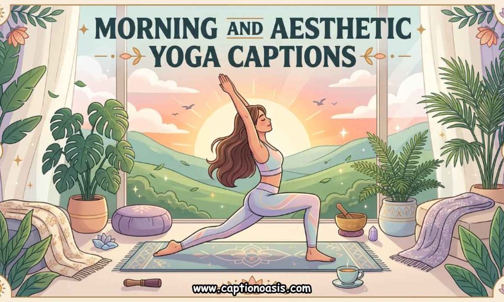 Morning and Aesthetic Yoga Captions