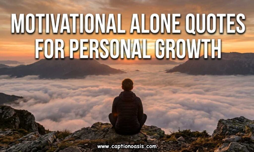 Motivational Alone Quotes for Personal Growth