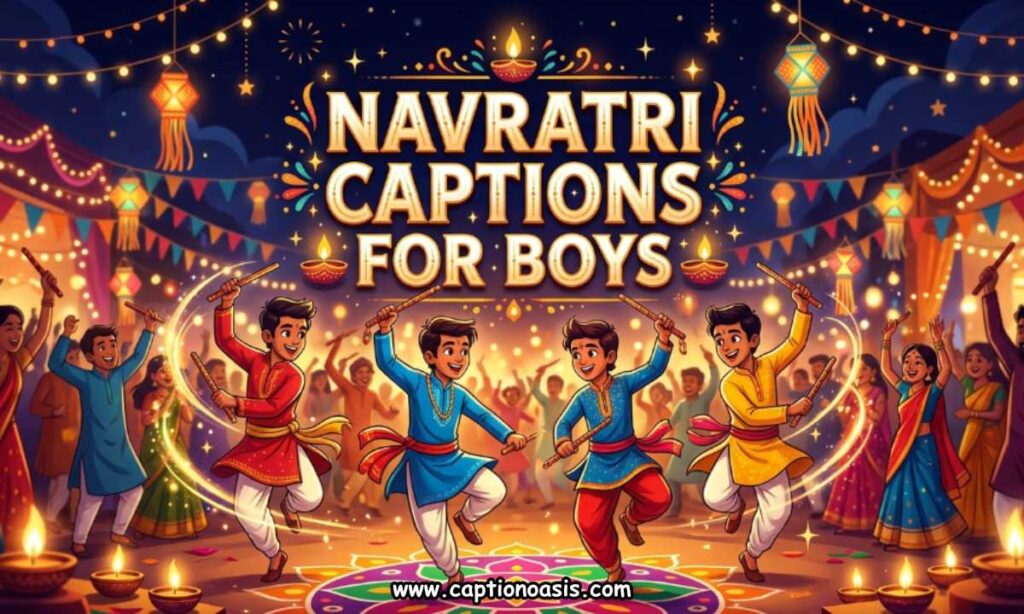 Navratri Captions for Boys