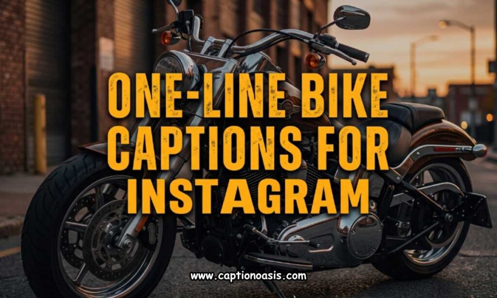 One-Line Bike Captions for Instagram