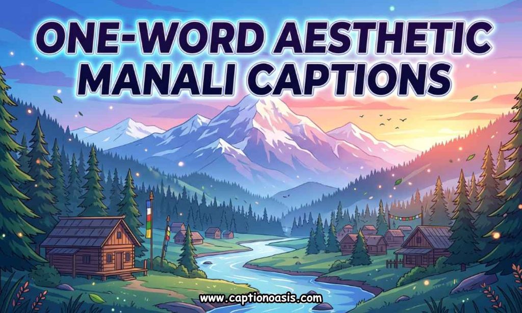One-Word Aesthetic Manali Captions