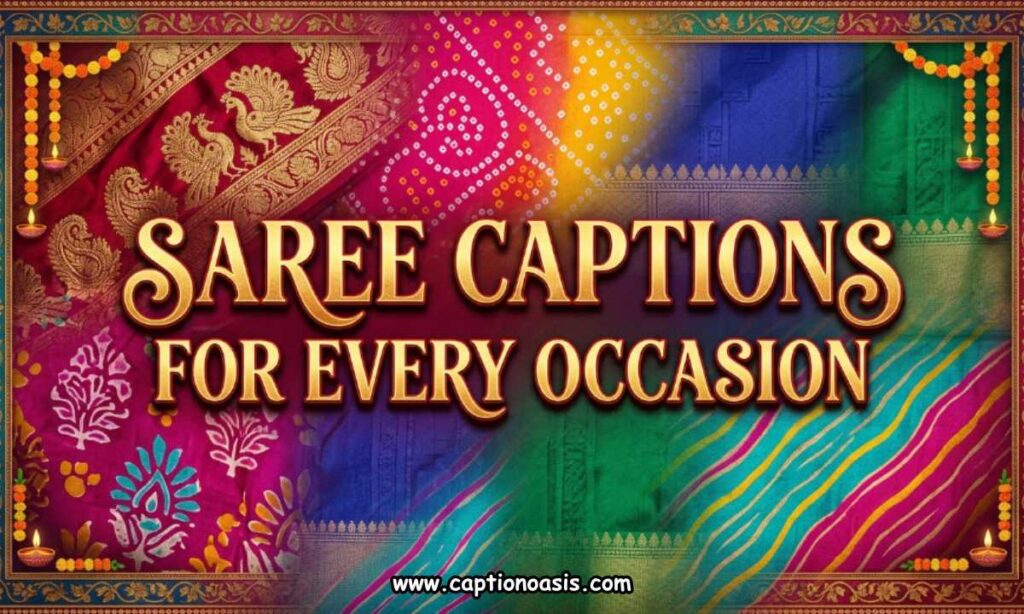 Saree Captions for Every Occasion