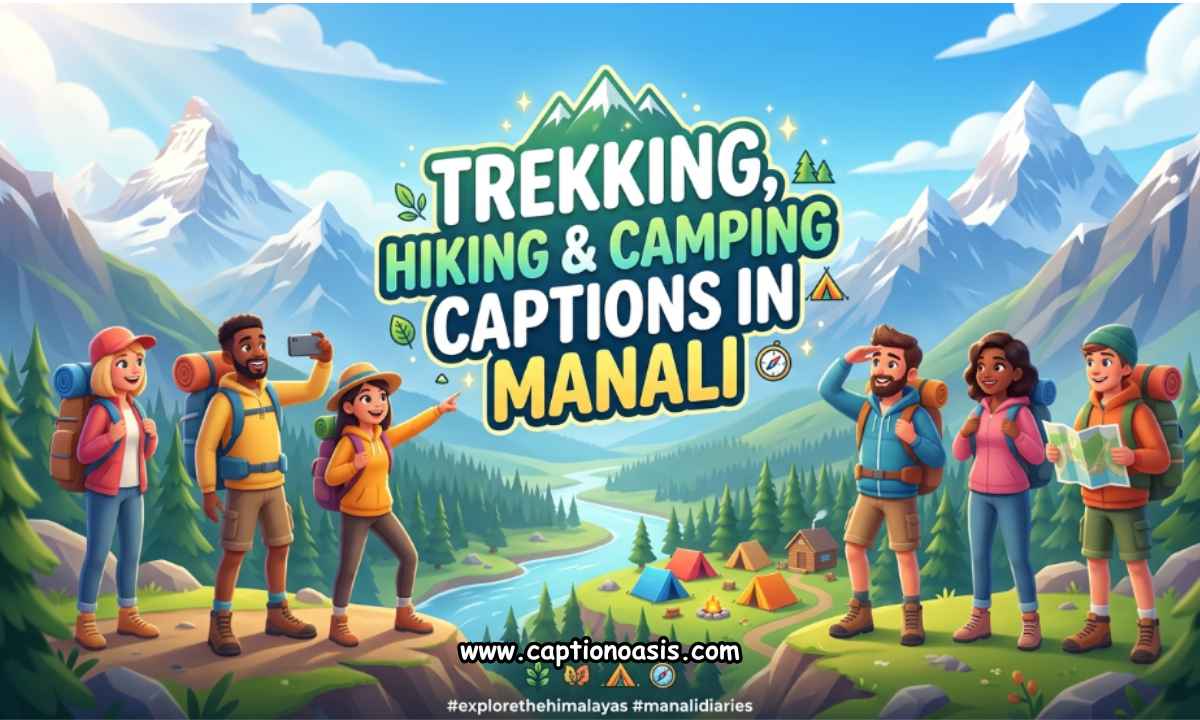 Trekking, Hiking & Camping Captions in Manali