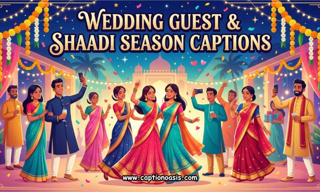 Wedding Guest & Shaadi Season Captions