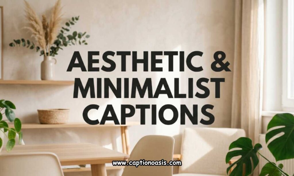 Aesthetic & Minimalist Captions