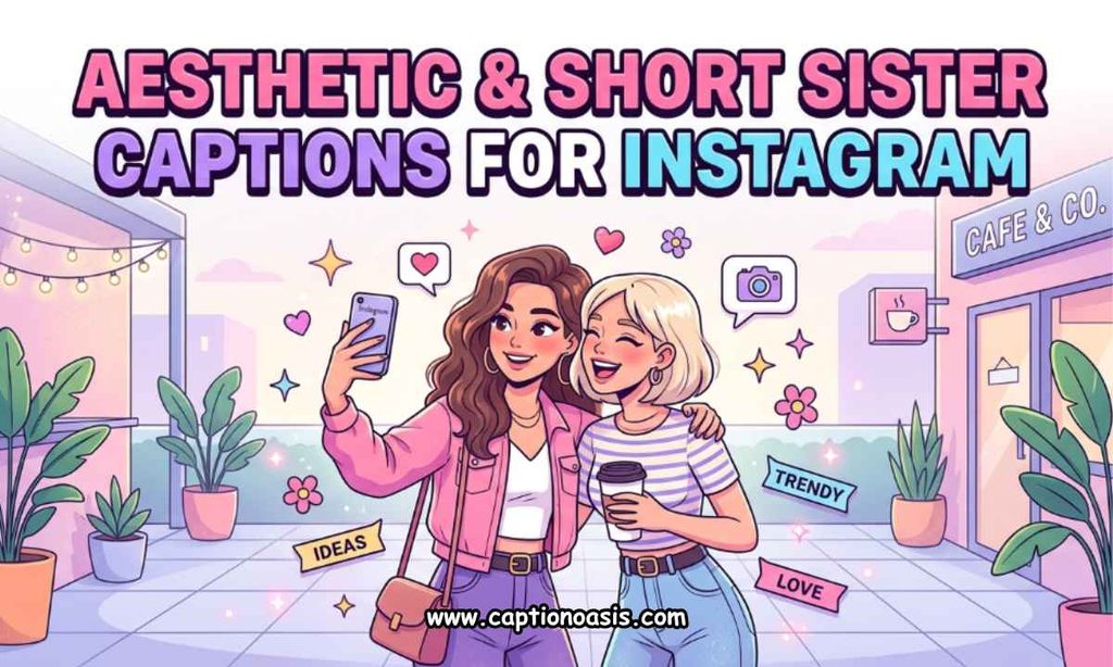 Aesthetic & Short Sister Captions for Instagram