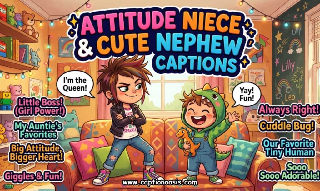 Attitude Niece and Cute Nephew Captions