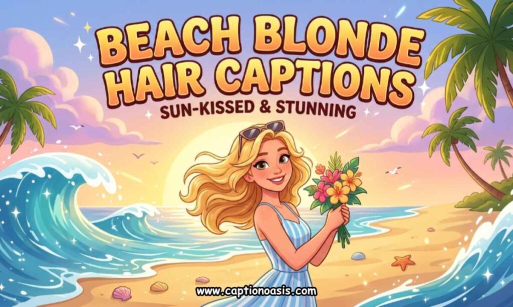 Beach Blonde Hair Captions