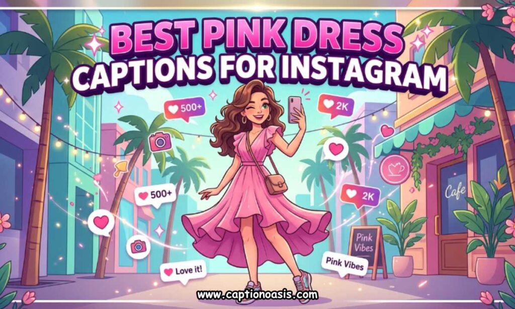 Best Pink Dress Captions for Instagram