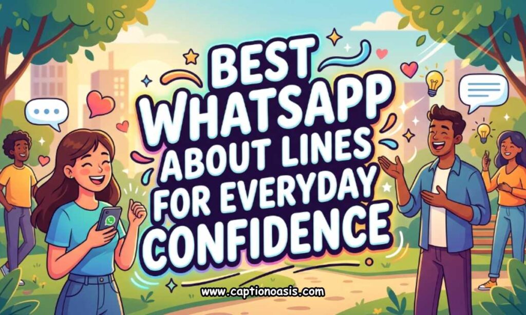 Best WhatsApp About Lines for Everyday Confidence