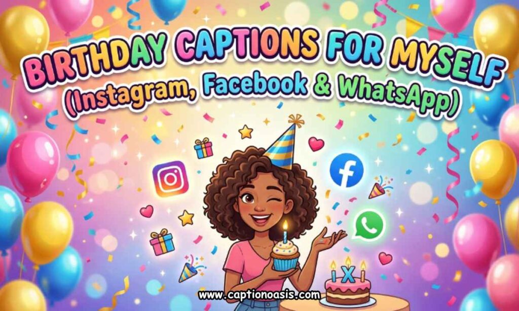 Birthday Captions for Myself (Instagram, Facebook & WhatsApp)