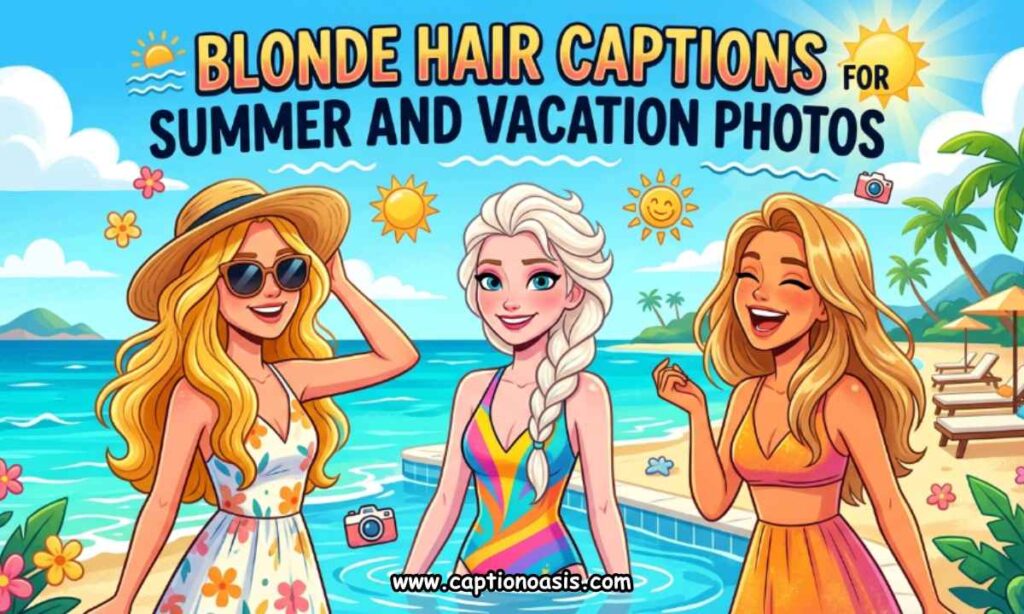 Blonde Hair Captions for Summer and Vacation Photos
