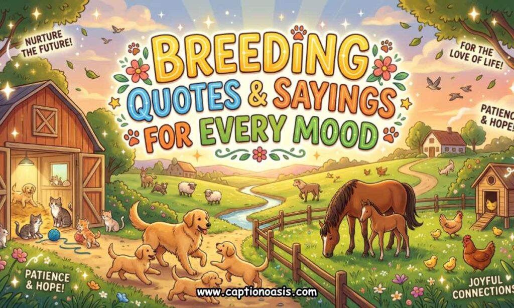 Breeding Quotes and Sayings for Every Mood