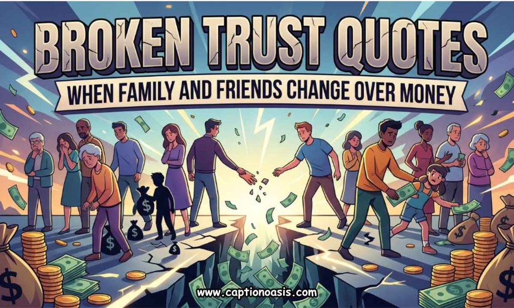 Broken Trust Quotes When Family and Friends Change Over Money