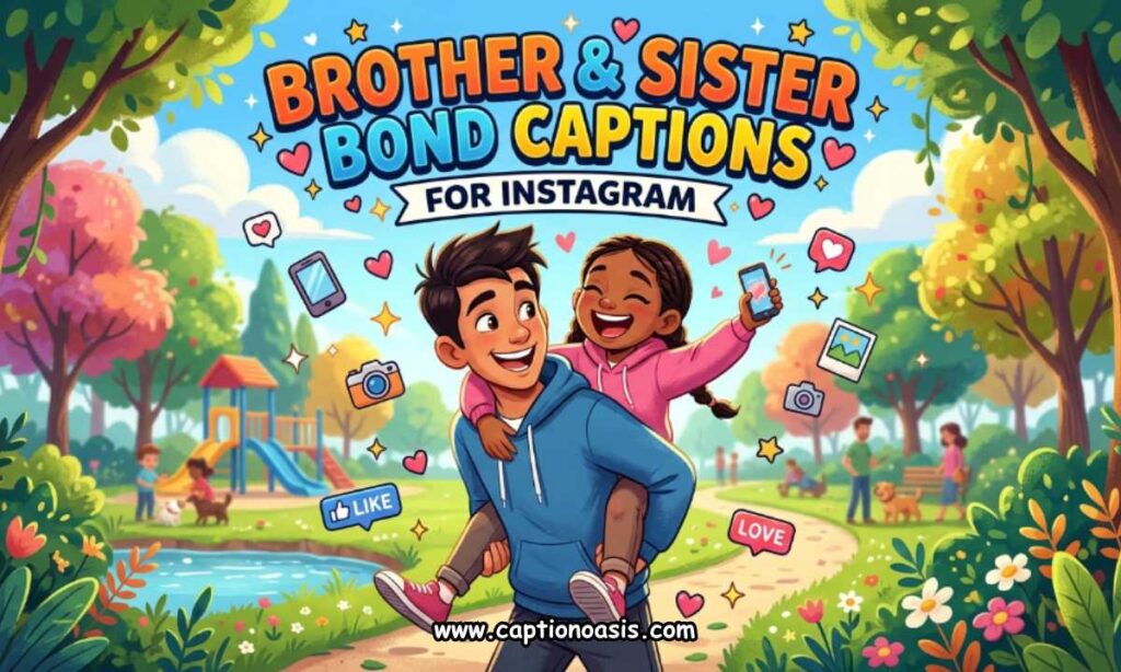 Brother Sister Bond Captions for Instagram