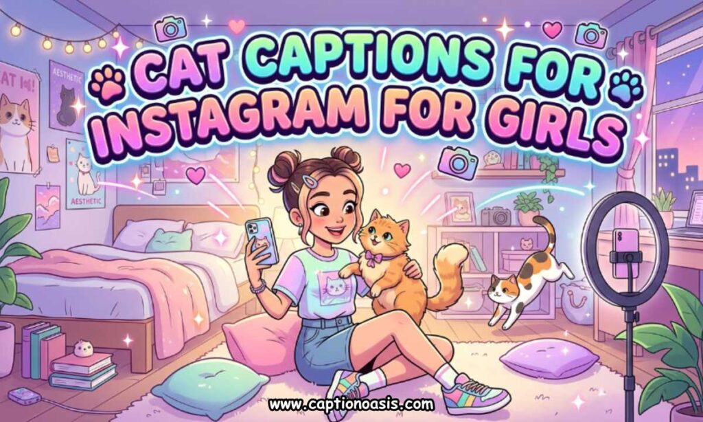 Cat Captions for Instagram for Girls