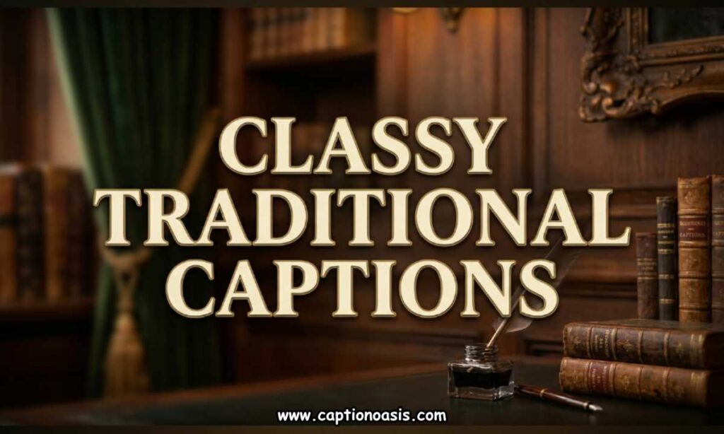 Classy Traditional Captions