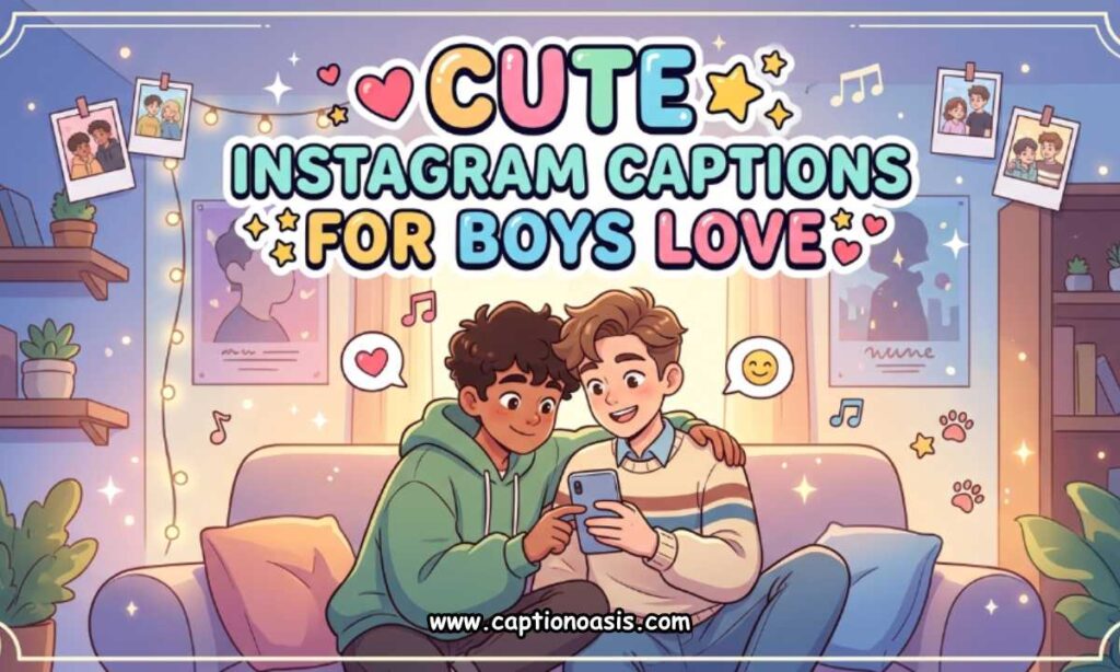 Cute Instagram Captions for Boys Love