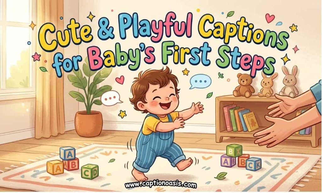 Cute & Playful Captions for Baby’s First Steps