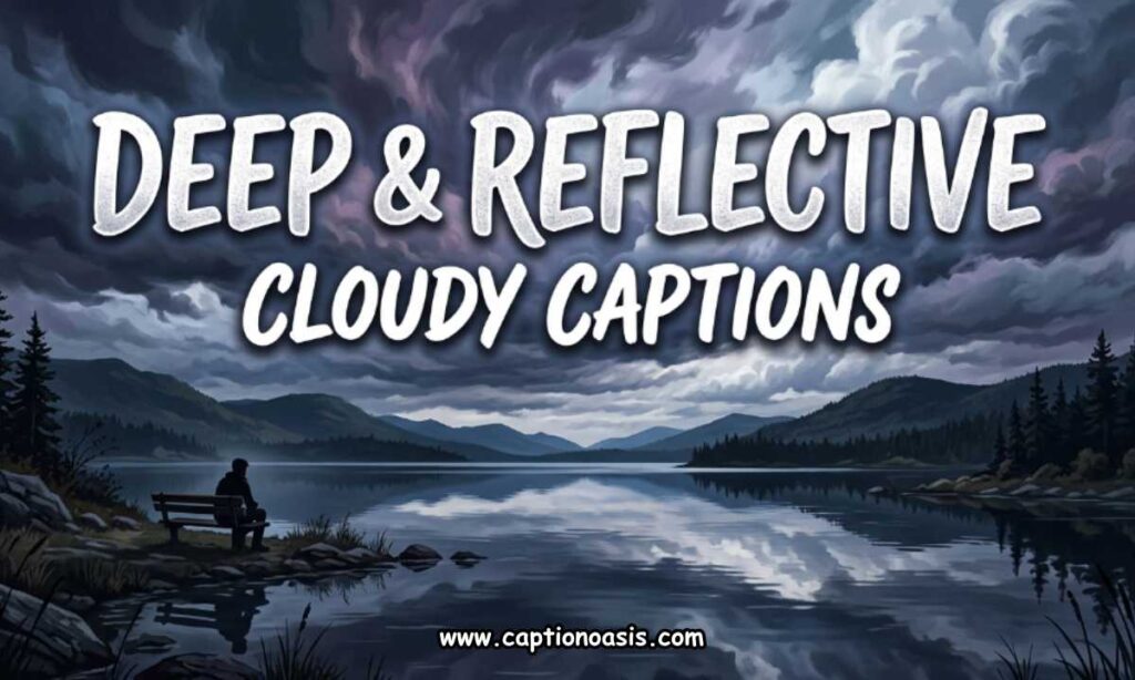 Deep & Reflective Cloudy Captions