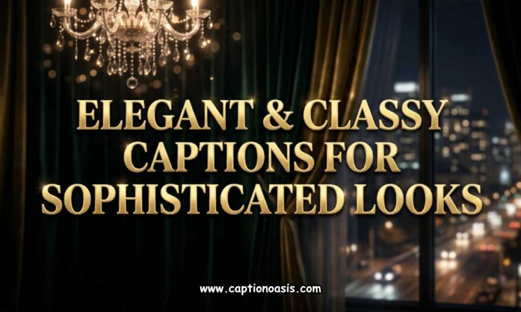 Elegant & Classy Captions for Sophisticated Looks