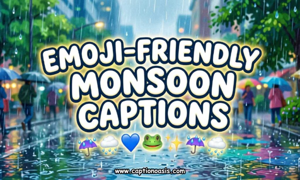 Emoji-Friendly Monsoon Captions