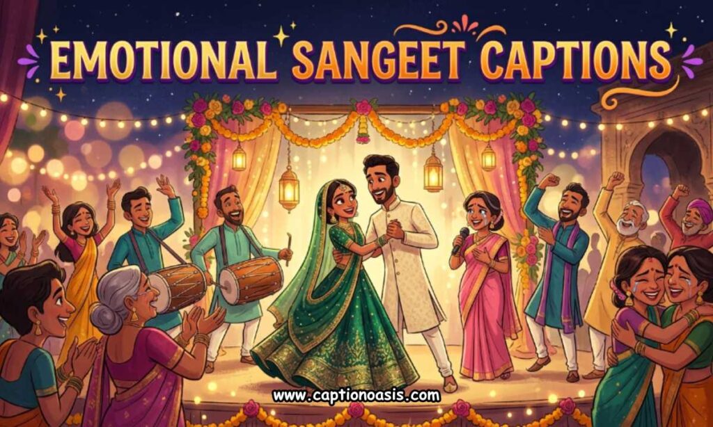 Emotional Sangeet Captions