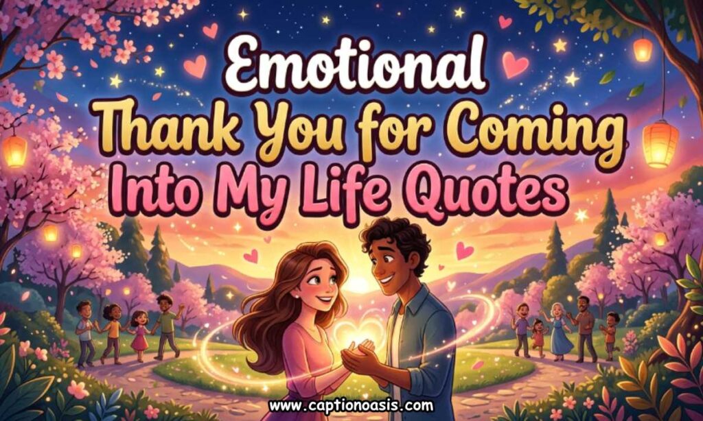 Emotional Thank You for Coming Into My Life Quotes