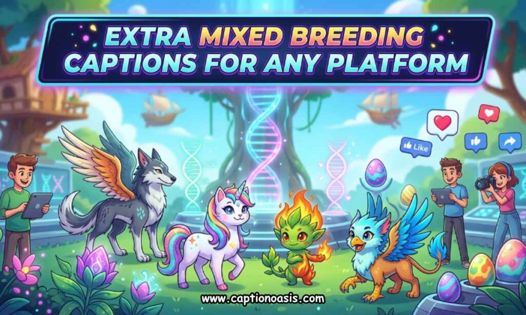 Extra Mixed Breeding Captions for Any Platform