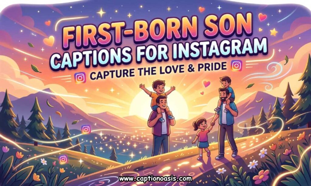 First-Born Son Captions for Instagram