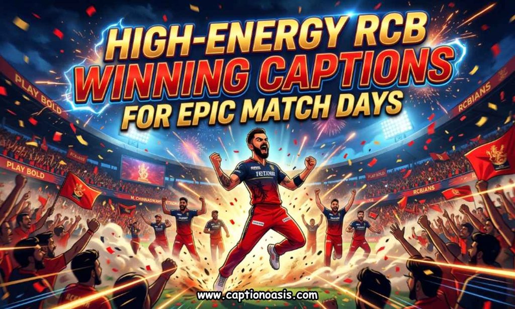 High-Energy RCB Winning Captions for Epic Match Days
