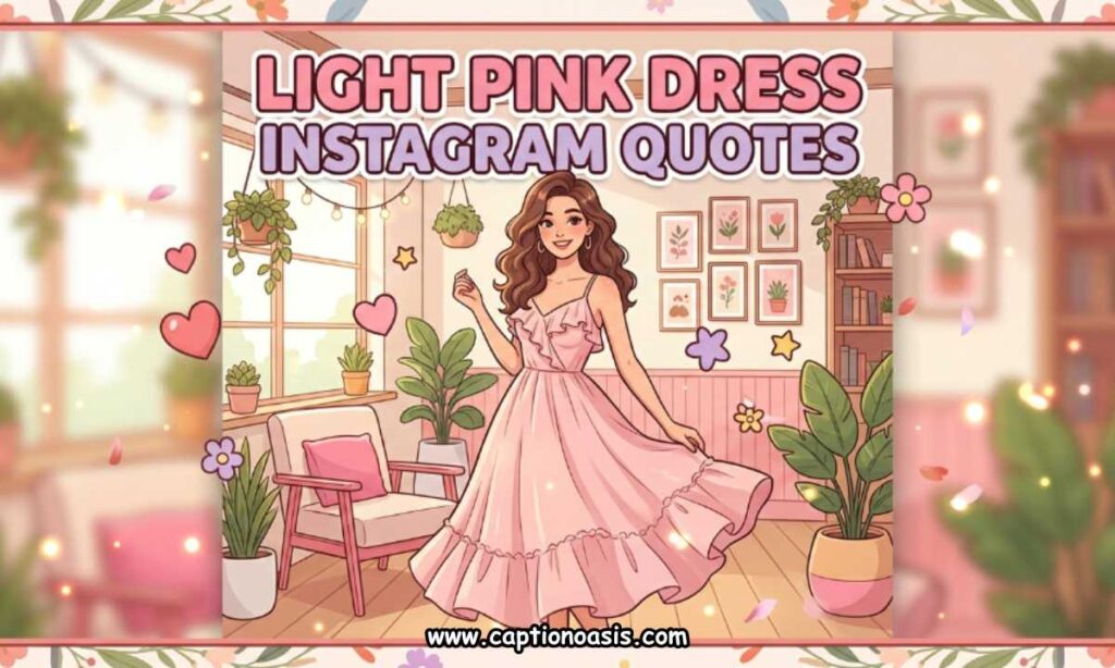 Light Pink Dress Instagram Quotes