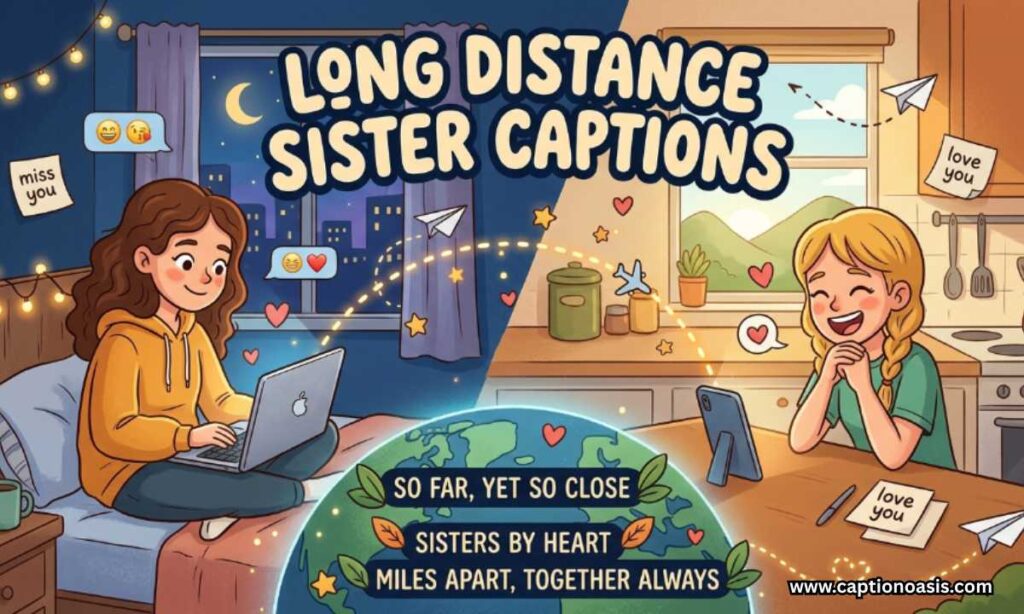 Long Distance Sister Captions