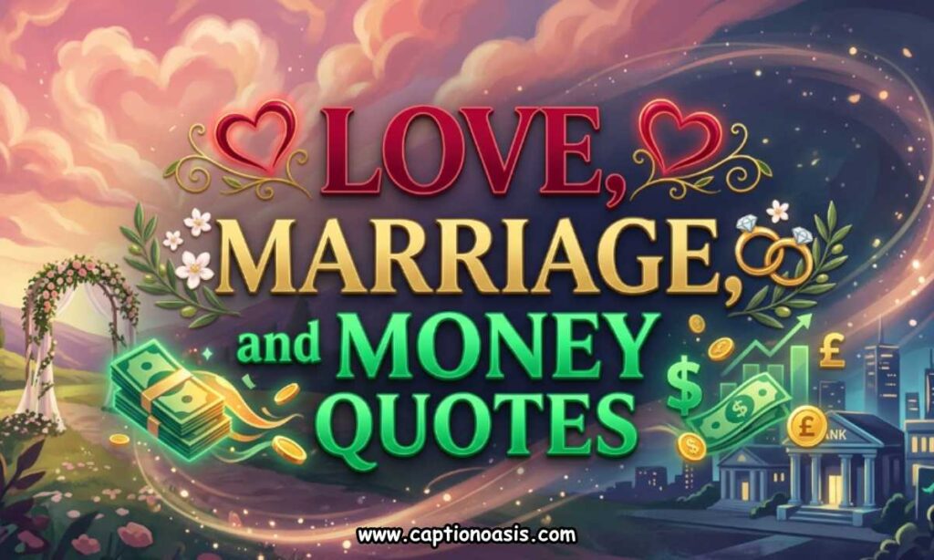 Love, Marriage, and Money Quotes