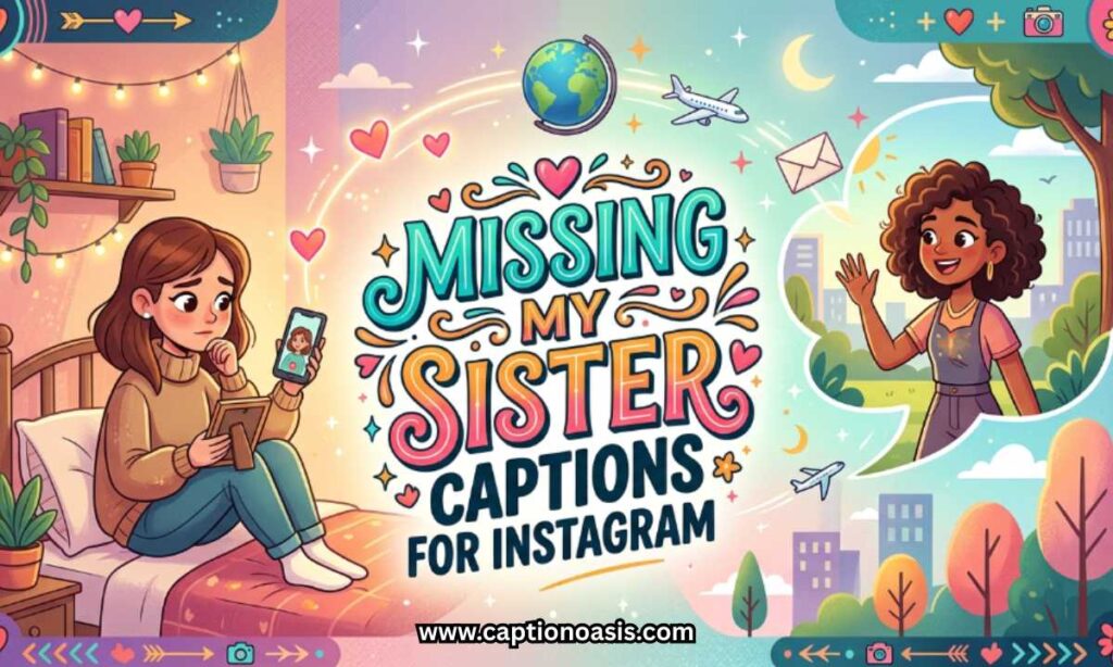 Missing My Sister Captions for Instagram