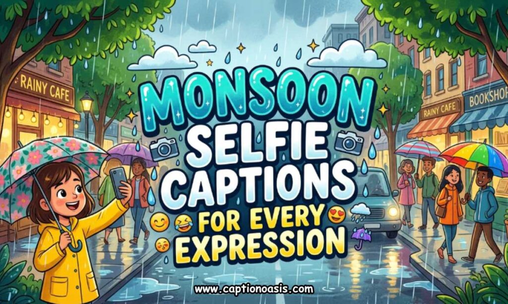 Monsoon Selfie Captions for Every Expression