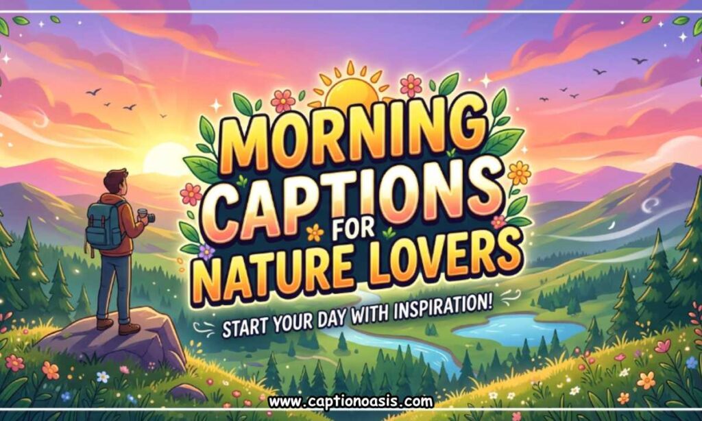 Morning Captions for Nature Lovers