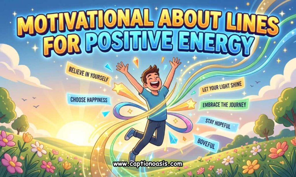 Motivational About Lines for Positive Energy
