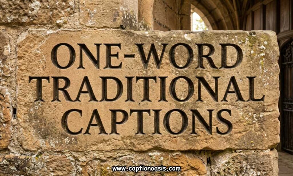 One-Word Traditional Captions