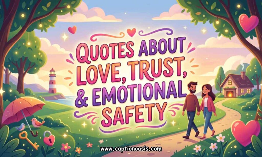 Quotes About Love, Trust, and Emotional Safety